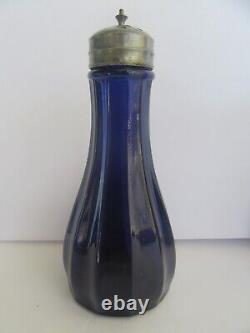 Antique 19th Century Cobalt Blue Boston & Sandwich Glass Salt & Pepper Shakers