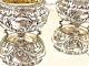 Antique French Sterling Silver And Crystal Salt & Pepper Set