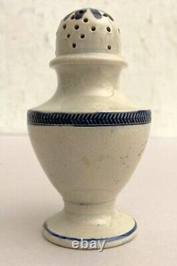 Antique Leeds Pepper Pot Mid 19th C. Porcelain