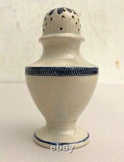 Antique Leeds Pepper Pot Mid 19th C. Porcelain