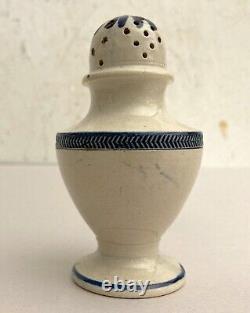 Antique Leeds Pepper Pot Mid 19th C. Porcelain