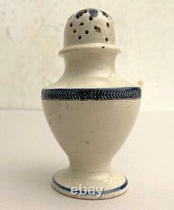 Antique Leeds Pepper Pot Mid 19th C. Porcelain