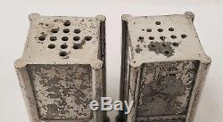 Antique PAIRPOINT MFG. Aesthetic Movement Silverplate Salt & Pepper Shakers