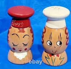 Antique Salt And Pepper Shakers- RARE VINTAGE COLLECTIBLE