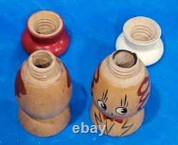 Antique Salt And Pepper Shakers- RARE VINTAGE COLLECTIBLE