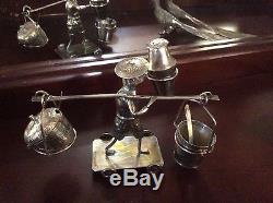 Antique Sterling Silver Salt & Pepper Shakers Complete Collection MUST SEE