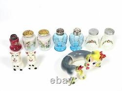 Antique/Vintage Salt & Pepper Shakers Lot Hand Painted Artmark EAPG Nestor Japan
