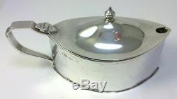 Antique hallmarked Silver Cruet Set (Mustard Pot & Salt/Pepper Shakers) 1914