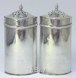 Antique hallmarked Silver Cruet Set (Mustard Pot & Salt/Pepper Shakers) 1914