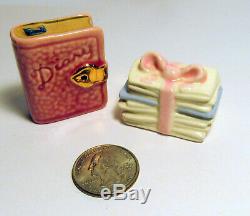 Arcadia Miniature DIARY & STACK LETTERS Salt & Pepper Shakers