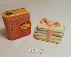 Arcadia Miniature DIARY & STACK LETTERS Salt & Pepper Shakers