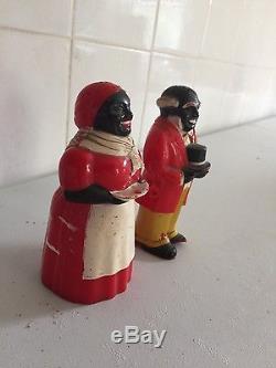 Aunt Jemima and Uncle Mose. Salt and pepper shakers