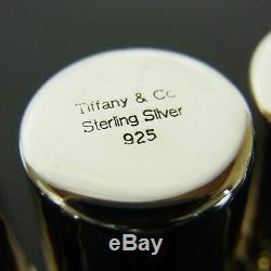 Auth Tiffany&Co. Sterling Silver 925 Salt Pepper Shaker Case 4P Set 12952bkac