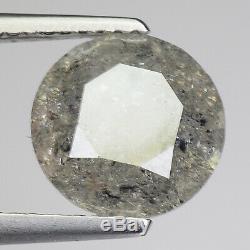 BIG! 3.03cts 9.2mm Gray Natural Loose Salt & Pepper Diamond SEE VIDEO