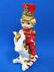 BOY SOLDIER ON A ROCKING HORSE 2 PC Salt and Pepper Shakers LEFTON CHRISTMAS