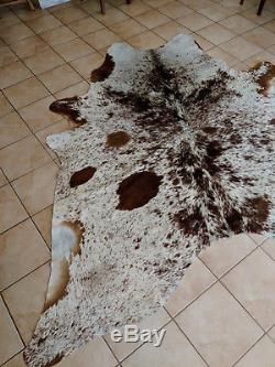 BRAZILIAN COWHIDE RUG- Extra Large Chocolate Salt and Pepper