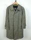 BURBERRY Vtg Donegal Tweed Coat Sz 40S Wool Salt & Pepper Made in England