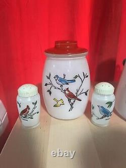 Bartlett-Collins Feathered Friends Grease Jar and Salt and Pepper Shakers