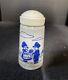 Bartlett-Collins Glass Dutch Boy And Girl Salt Pepper Shaker White 3.5