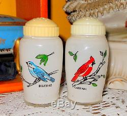 Bartlett-Collins salt and pepper shaker Feathered Friends Birds RARE HTF