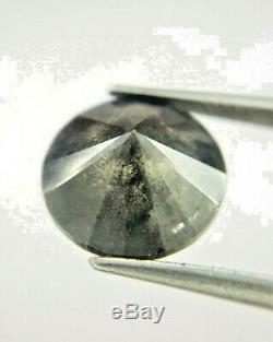 Big Natural Diamond SI1 6.14TCW 11.5 MM Salt Pepper Round Brilliant cut for Gift