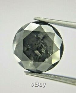 Big Natural Diamond SI1 6.14TCW 11.5 MM Salt Pepper Round Brilliant cut for Gift