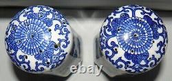 Blue Willow Muffeneer Sugar Shakers Set of 2 No Plugs Made in Japan Moriyama