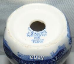 Blue Willow Muffeneer Sugar Shakers Set of 2 No Plugs Made in Japan Moriyama