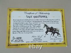 Breyer 2012 Vintage Collector Club Salt & Pepper Running Mare & Foal 500 Pieces