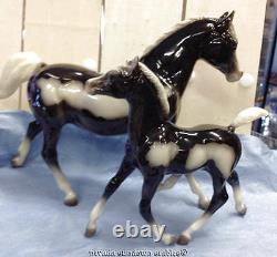 Breyer Collectable Horses Vintage Club Salt & Pepper Glossy Mare & Foal