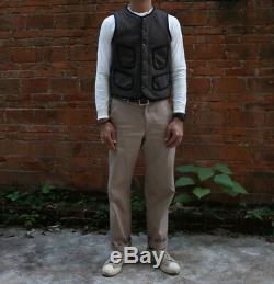 Bronson Vintage Salt & Pepper Jacket Wool Early Vest Winter Men's WorkWear Coat
