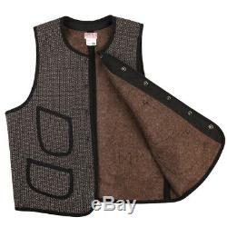 Bronson Vintage Salt & Pepper Jacket Wool Early Vest Winter Men's WorkWear Coat