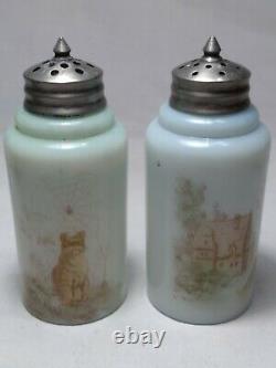 CF Monroe Mount Washington Salt & Pepper Shakers 1890's Rare