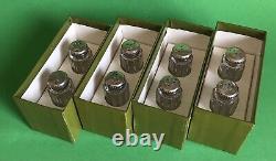 CHRISTOFLE STERLING SILVER (925) Argent Massif 8 Salt & Pepper Shakers with Boxes