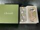 CHRISTOFLE Set Of Sterling Silver And Crystal Salt And Pepper Shaker Tray Boxed