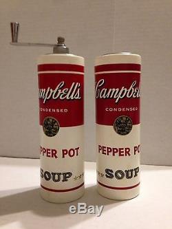 Campbell's Soup Pepper Pot Salt Shaker and Pepper Grinder