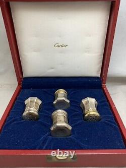 Cartier Salt Pepper Shaker Set 4 In Box BT12341