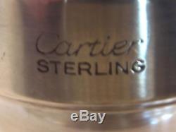 Cartier Sterling Silver Salt Shaker And Pepper Grinder Hallmarked Nice Condition