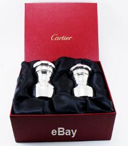 Cartier Sterling Silver Salt and Pepper Grinder in Cartier Box with Gift Bag