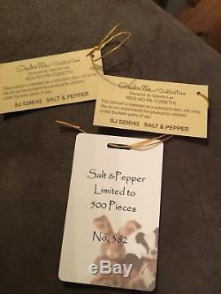 Charlie Bears Salt & Pepper Limited Edition Alpaca/Mohair Bear & Rabbit Set