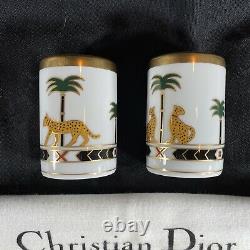 Christian Dior Casablanca 24k Gold Salt And Pepper Shakers