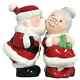 Christmas Holiday Magnetic Santa and Mrs. Clause Salt and Pepper Shaker Set Decor