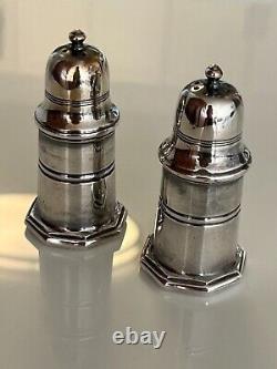 Christofle Silver Plate SIGNED Salt and Pepper shaker, made in France