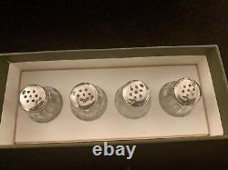 Christofle Sterling Silver Salt & Pepper Shakers (mini 2 sets In Box)