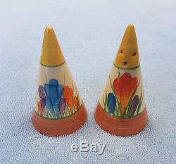 Clarice Cliff Conical Salt And Pepper