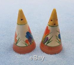 Clarice Cliff Conical Salt And Pepper