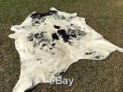 Clearance A Grade Cow Hide Black White Salt Pepper Cowhide 3.6m2 Floor Rug Mat