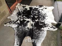 Clearance Natural Salt Pepper Black And White Style Premium Cowhide Cow Hide Rug