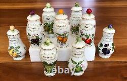 Collectible Lennox Orchard Spice Jars Set of 22 Plus Salt and Pepper