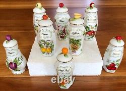 Collectible Lennox Orchard Spice Jars Set of 22 Plus Salt and Pepper